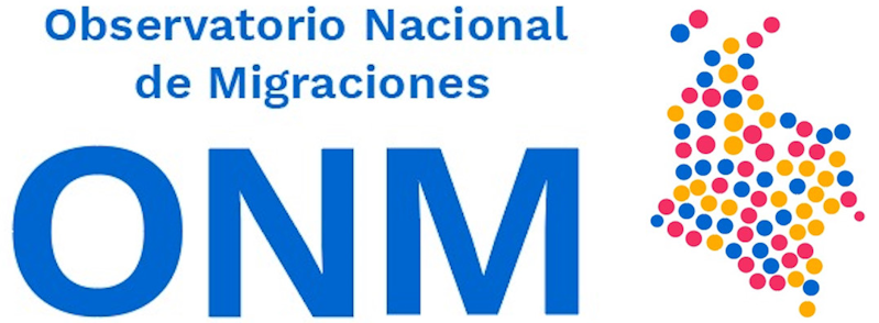 Pieza Logo del observatorio nacional de migración