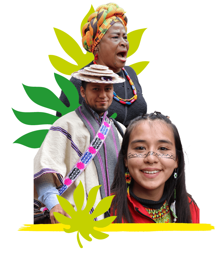 Collage visual del Pacto Territorial Cauca mostrando elementos representativos del departamento